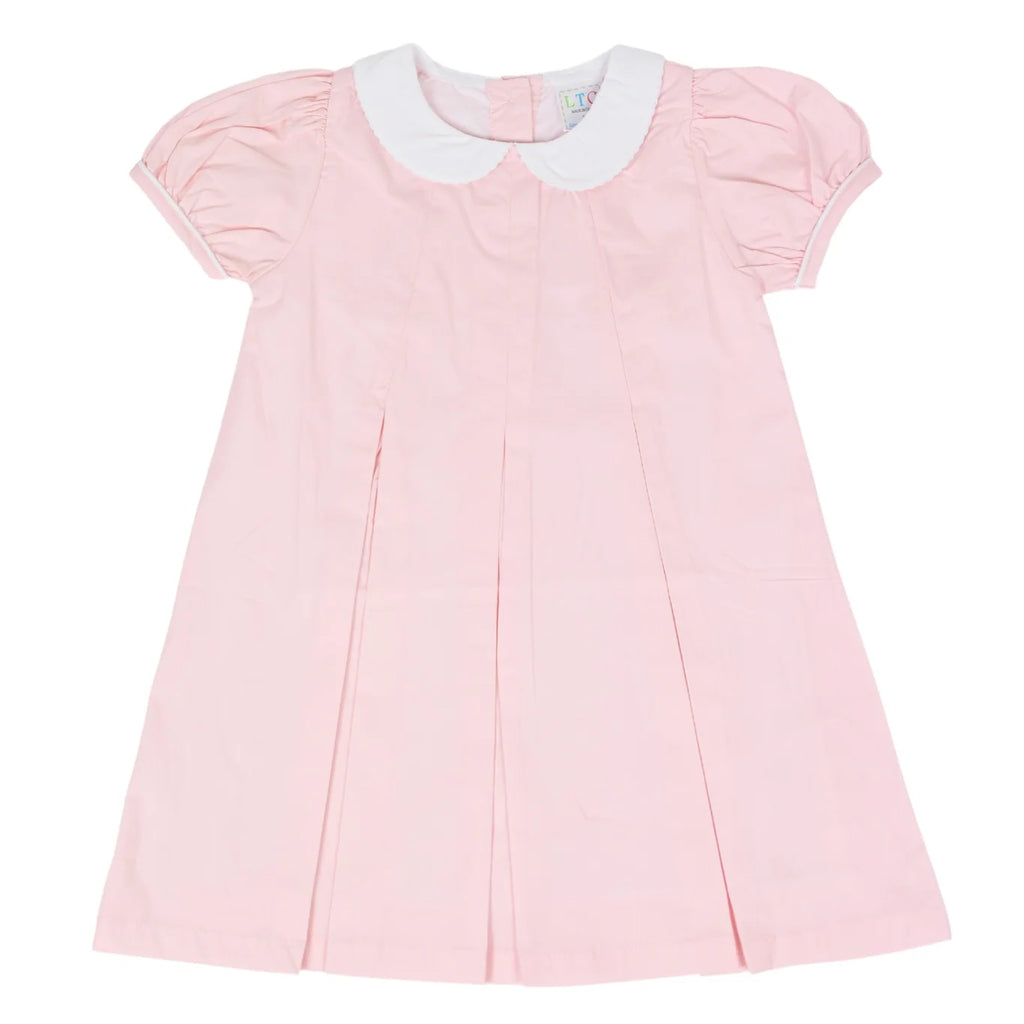 Fall Pumpkin Peter Pan Woven Pleated Dress