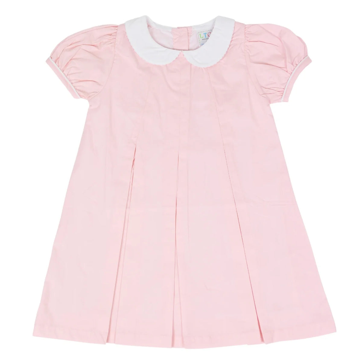 Fall Pumpkin Peter Pan Woven Pleated Dress