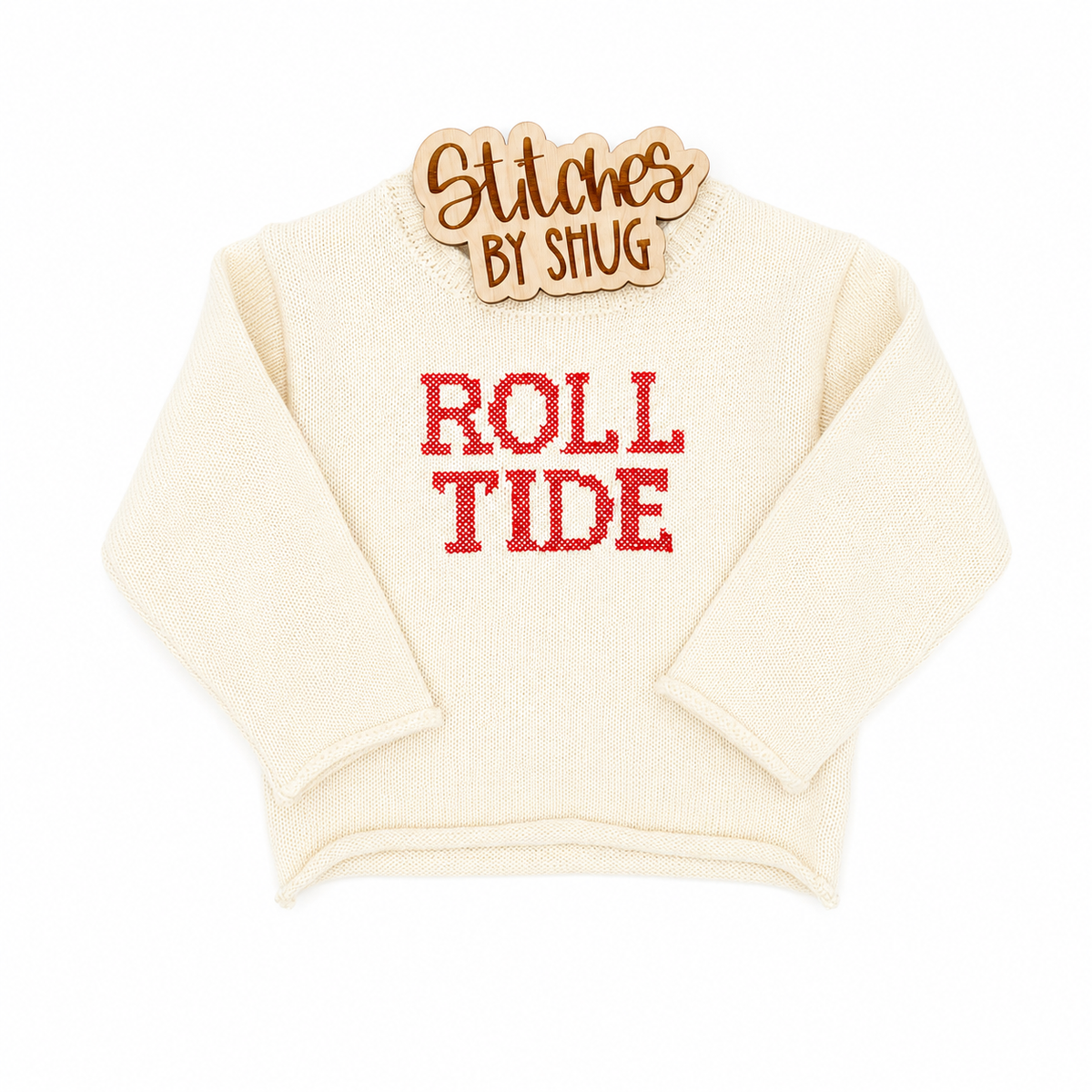 Roll Tide Cross Stitch Rollneck