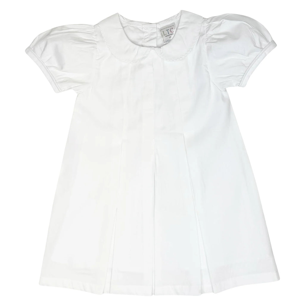 Fall Pumpkin Peter Pan Woven Pleated Dress