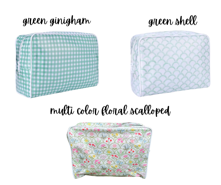 Wipeable XL "All The Things" Cosmetic Bags