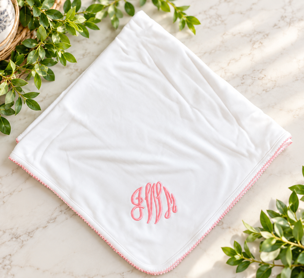 Picot Trim Baby Blanket