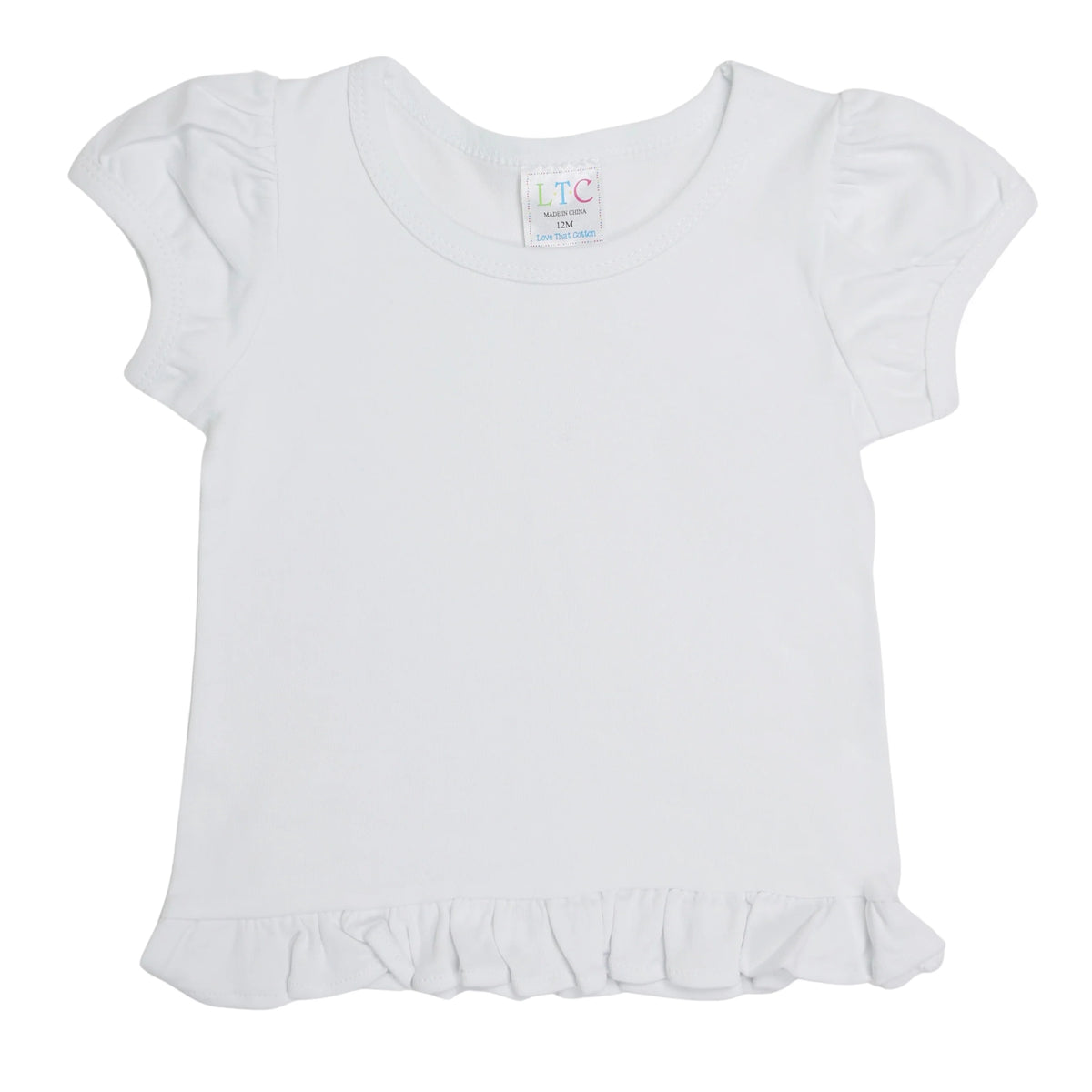 Elephant Head Appliqué Ruffle Shirt