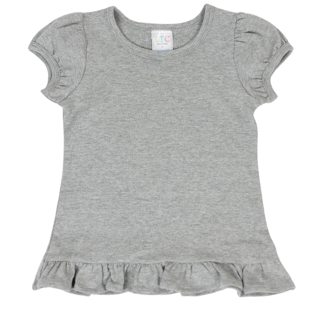 Elephant Head Appliqué Ruffle Shirt