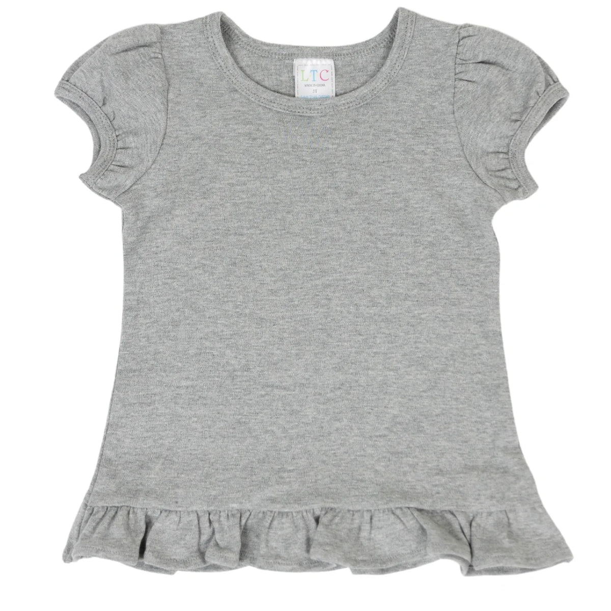 Elephant Head Appliqué Ruffle Shirt