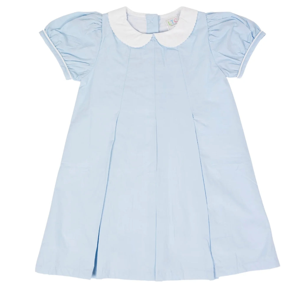 Fall Pumpkin Peter Pan Woven Pleated Dress