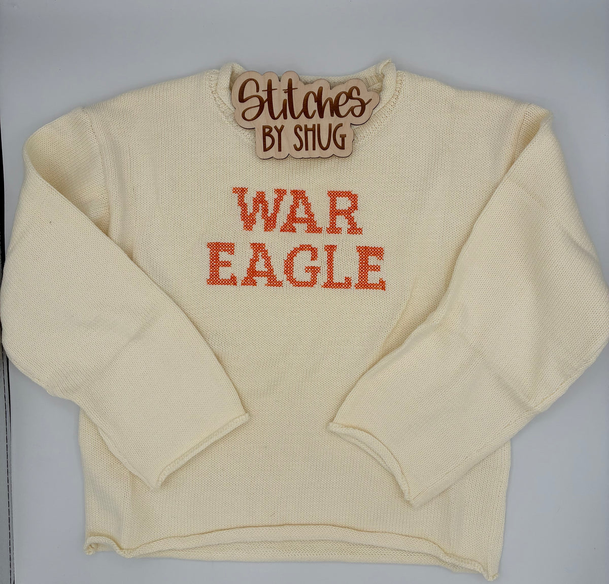 War Eagle Cross Stitch Rollneck