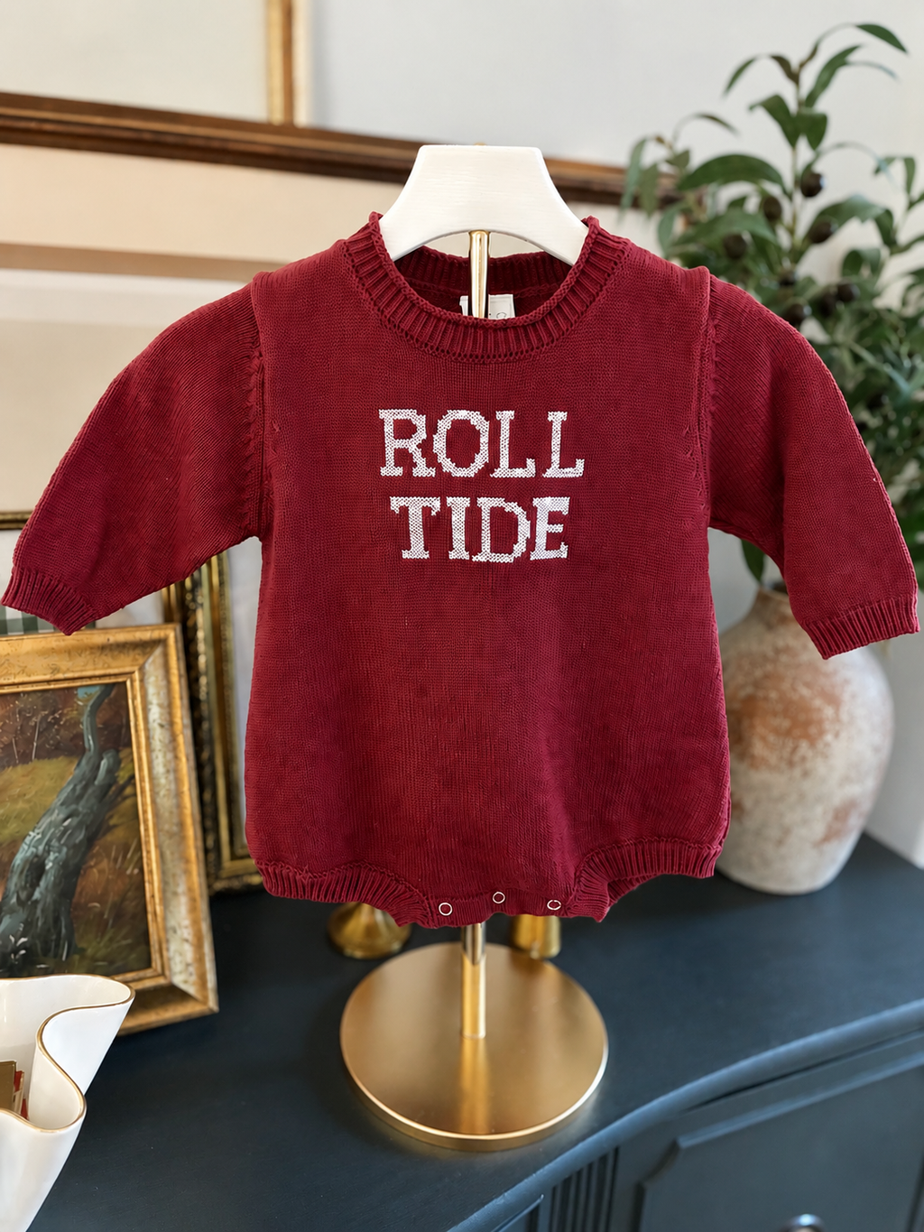 Roll Tide Cross Stitch Rollneck