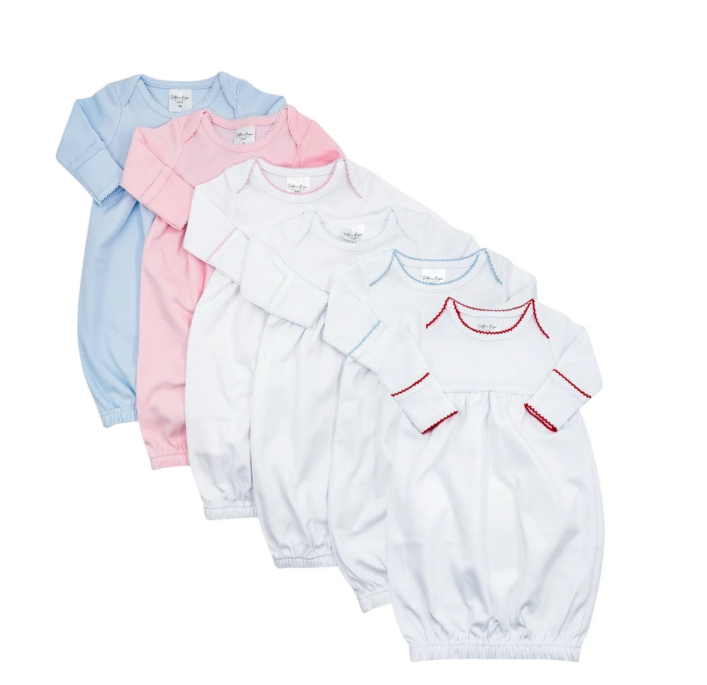 Picot Trim Baby Gowns