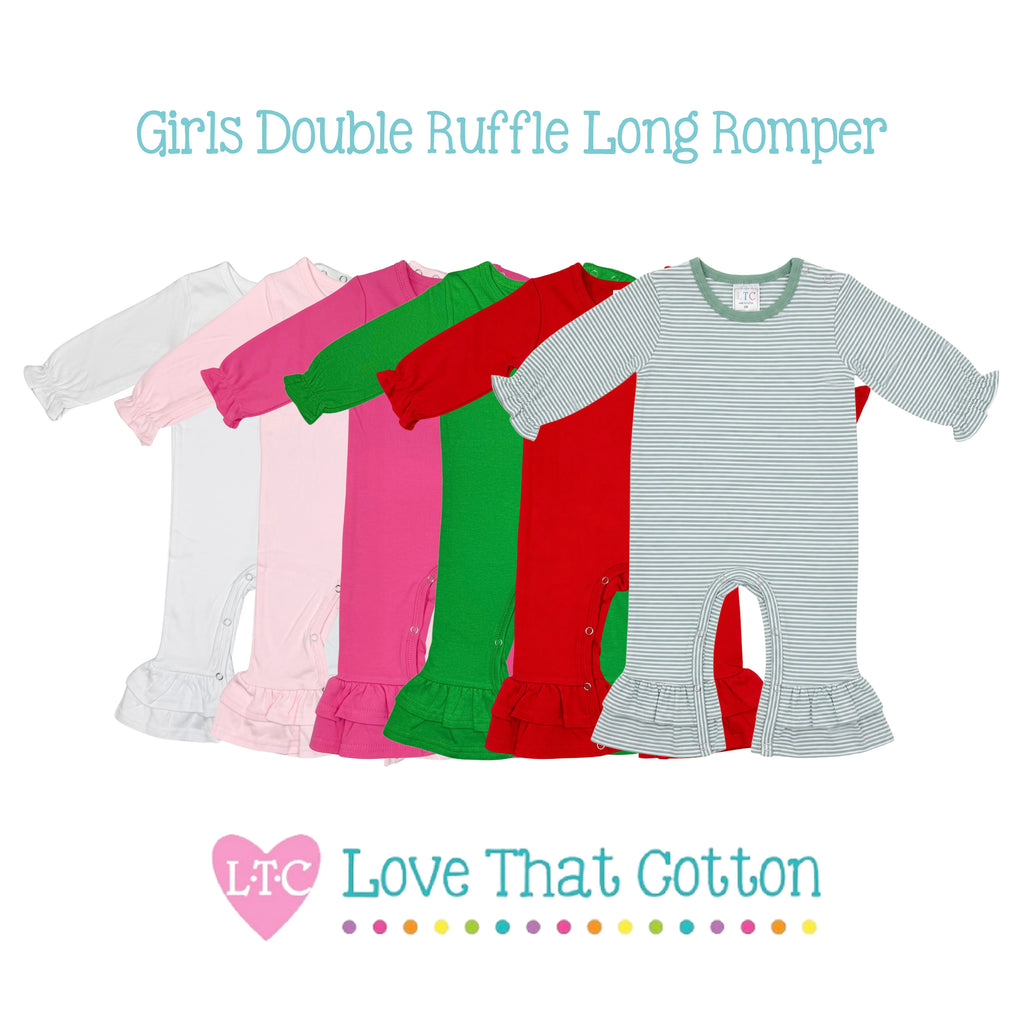 Girls Double Ruffle Jumper
