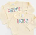 Custom Name Cream Rollneck