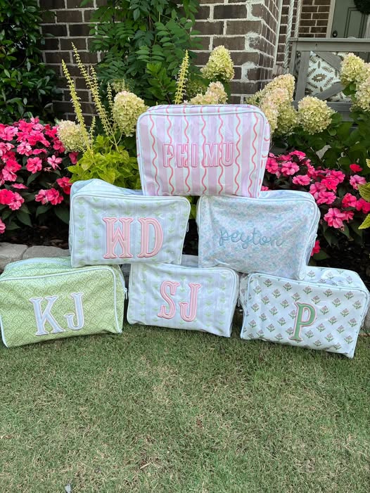 Wipeable XL "All The Things" Cosmetic Bags